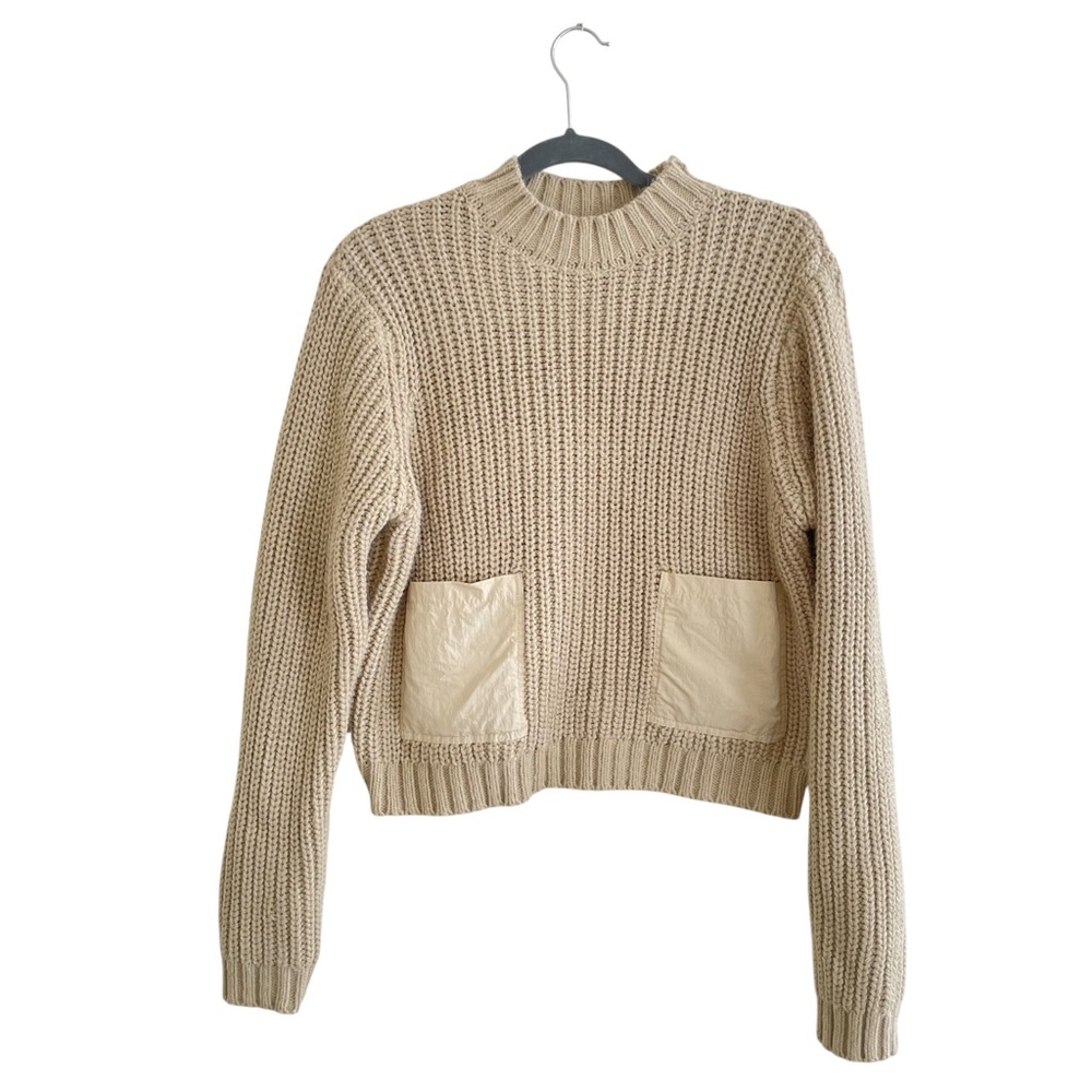 Zara Olive Green Crew Neck Sweater - Picture 11 of 13
